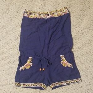 Small Miss Me strapless romper